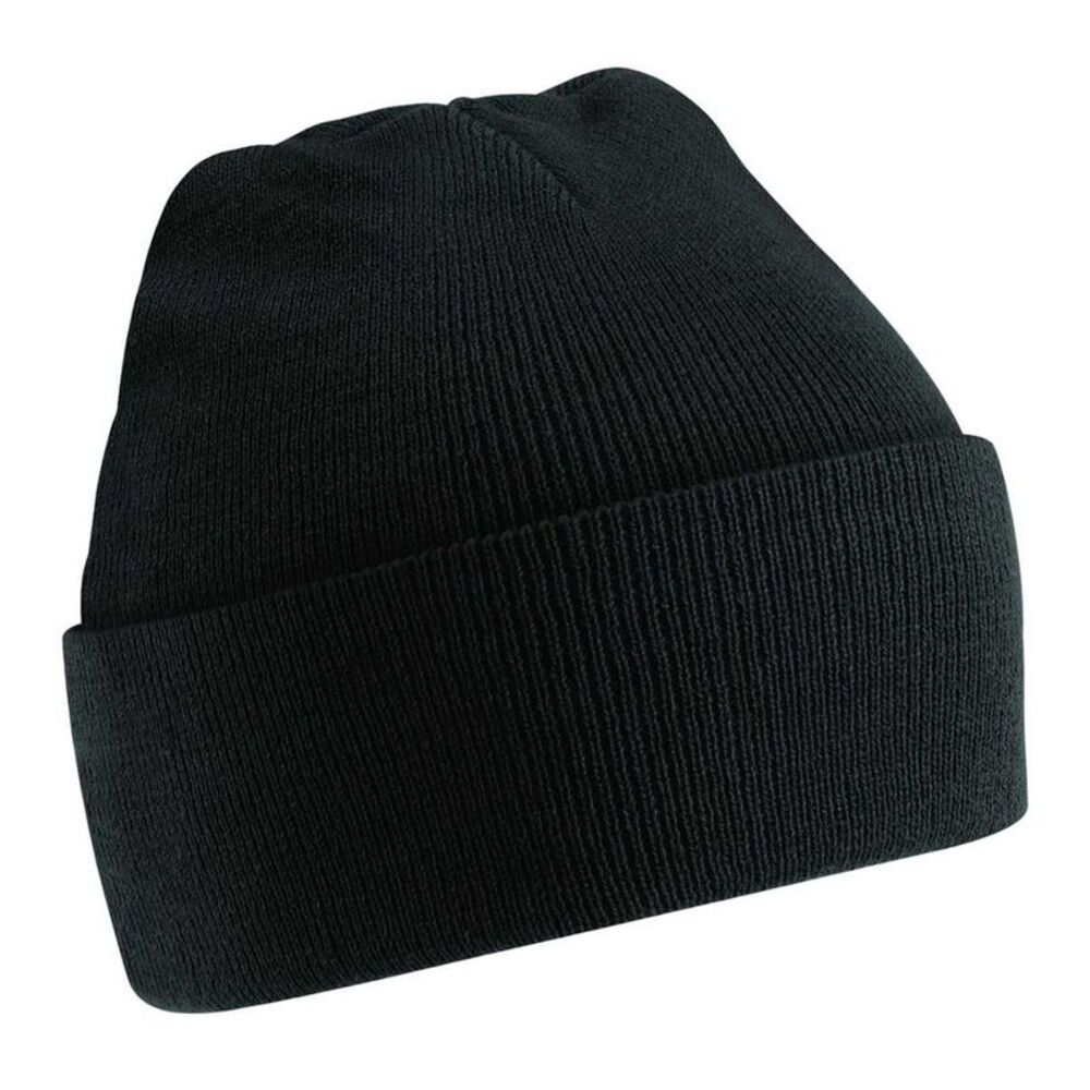 Beechfield Childrens/Kids Original Cuffed Beanie / Black